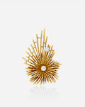 Retro Starburst Pendant Brooch