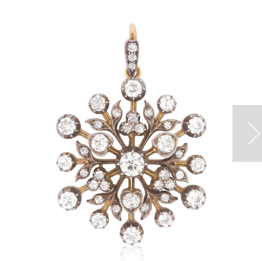 Diamond Pendant Brooch c.1890