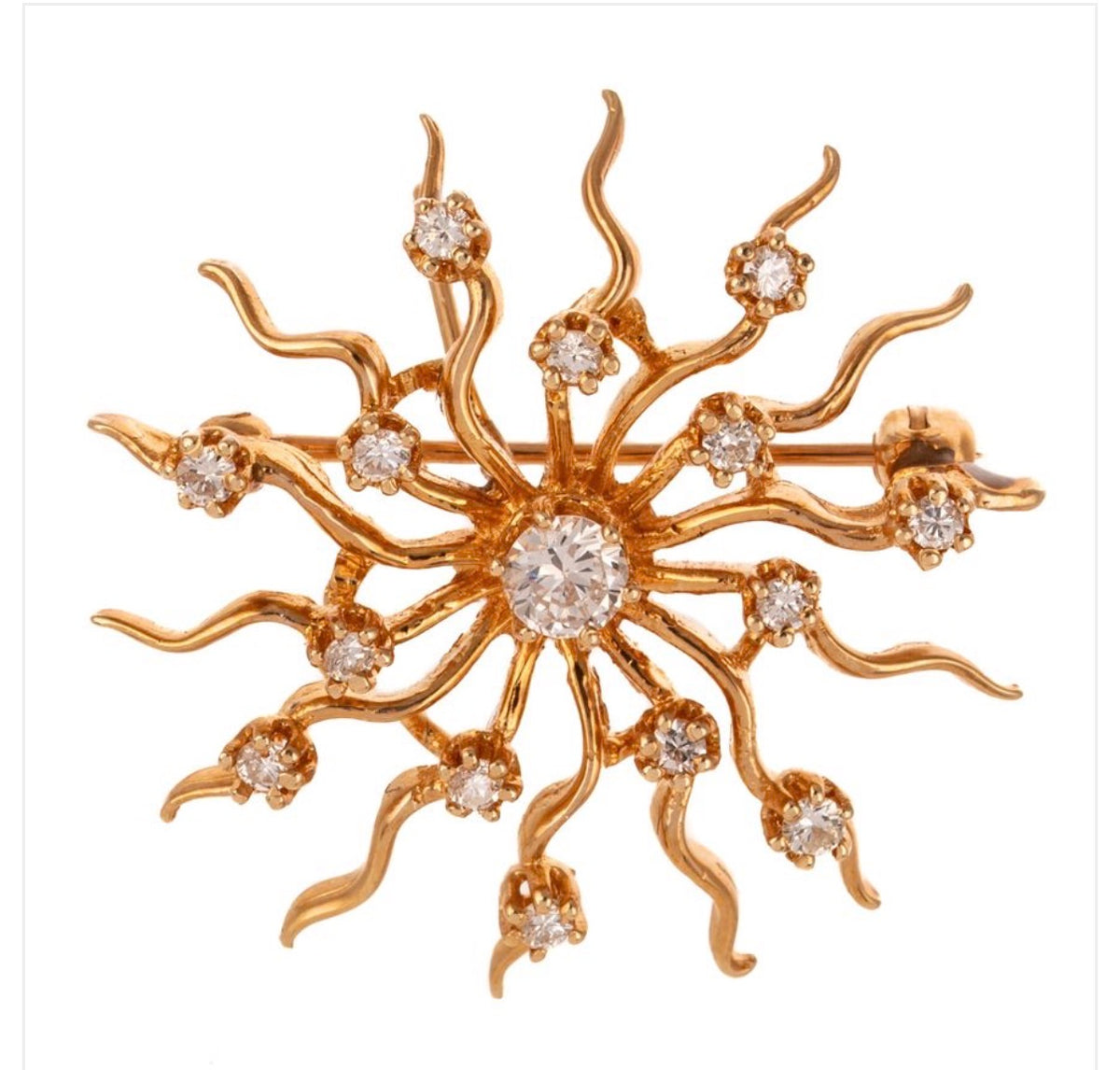 Starburst Pendant Brooch