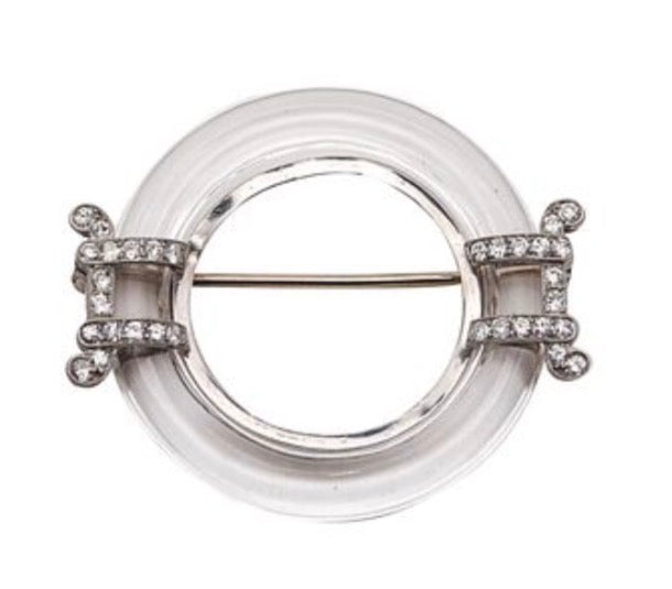Black Starr and Frost Art Deco Brooch