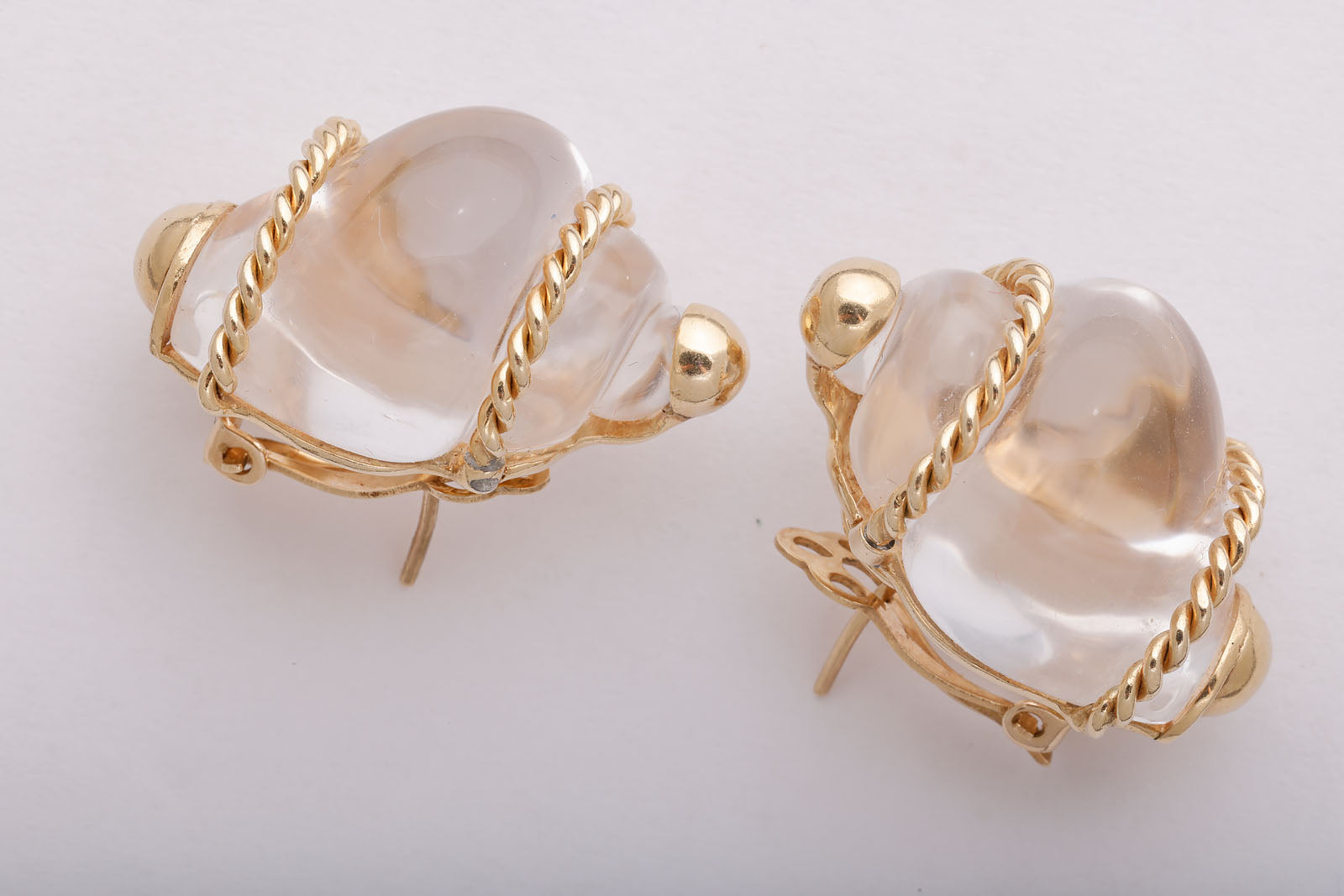 Seaman Schepps Rock Crystal Earrings