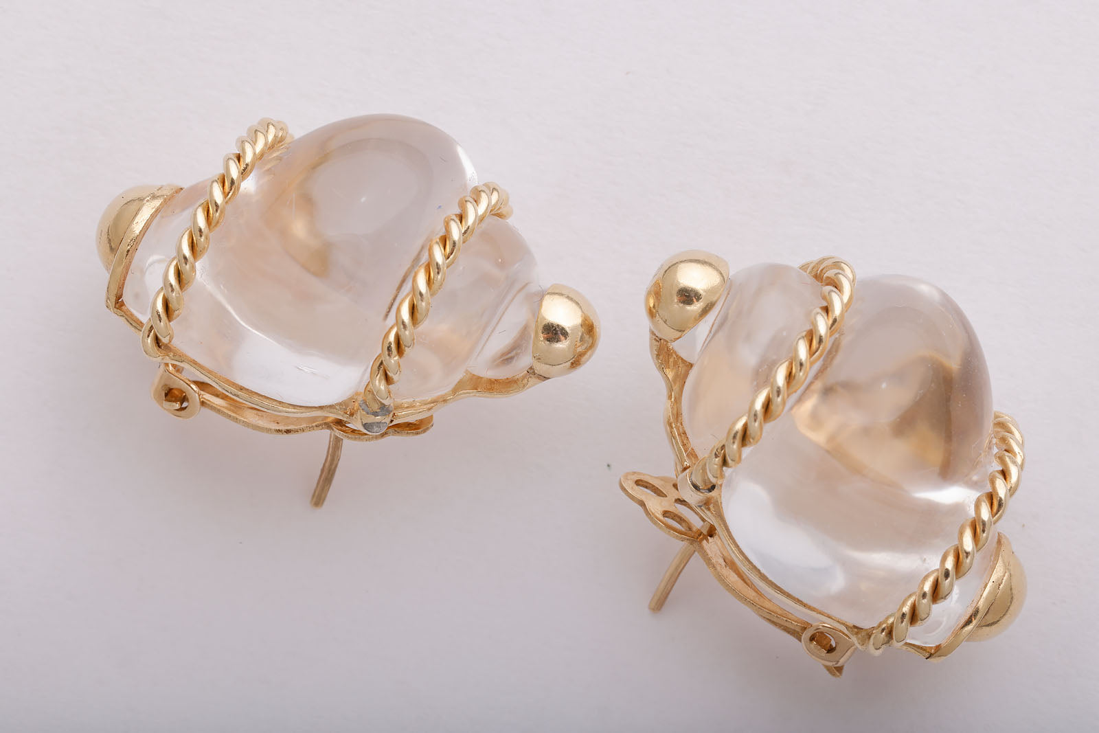 Seaman Schepps Rock Crystal Earrings