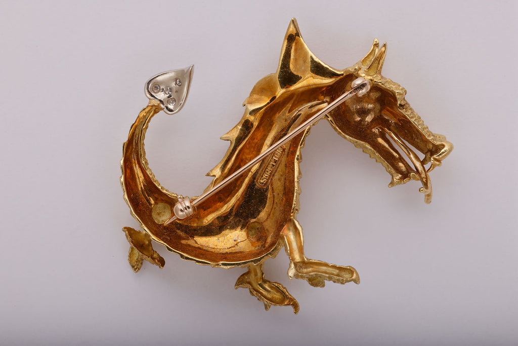 Soret Happy Dragon Brooch