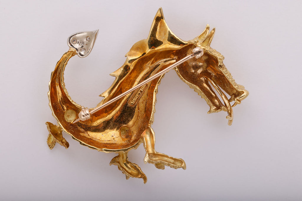 Soret Happy Dragon Brooch