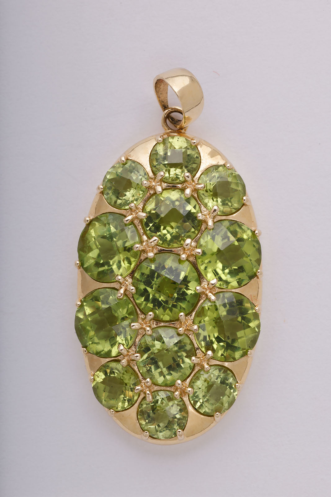 Peridot and Gold Pendant