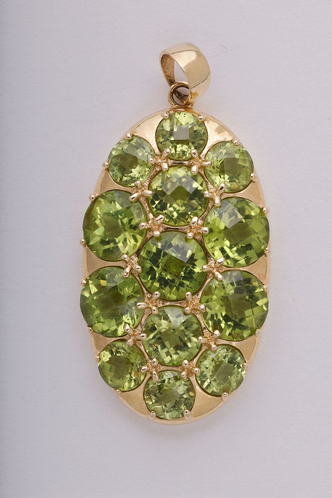 Peridot and Gold Pendant