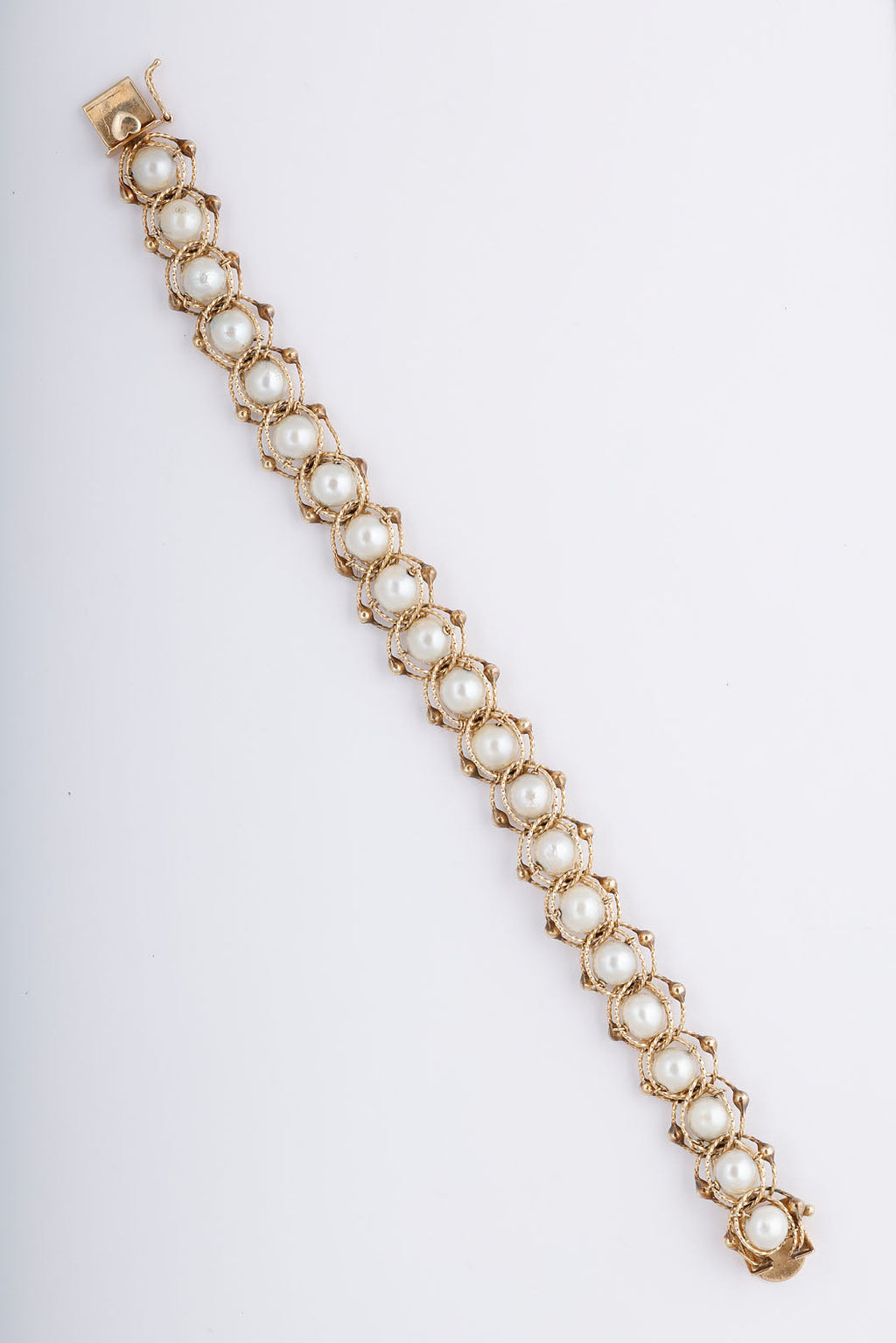 1960's  Pearl and Gold Bracelet