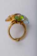 Prince Dmitry 'New Look of Chic' Multicolored Gemstone Gold Ring