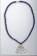 Lapis Lazuli, Pearl, and Gold Satoir Necklace